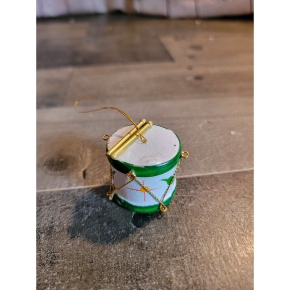 Drummer drum Mistletoe star Green ornament xmas - Picture 1 of 6